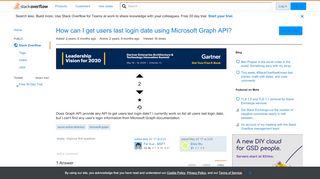 
                            6. How can I get users last login date using Microsoft Graph API ...