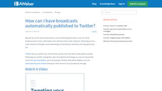 
                            10. How can I have broadcasts automatically published to Twitter ...