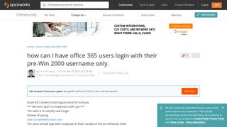 
                            4. how can I have office 365 users login with their pre-Win 2000 ...