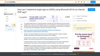 
                            1. How can I implement single sign-on (SSO) using Microsoft AD for an ...