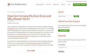 
                            10. How Can I Increase My Avvo Score and Why Should I Do It ...