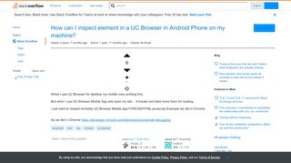 
                            10. How can I inspect element in a UC Browser in Android ...