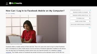 
                            7. How Can I Log In to Facebook Mobile on My Computer? | It Still Works