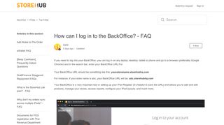 
                            4. How can I log in to the BackOffice? - FAQ – StoreHub