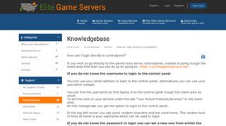 
                            12. How can I login directly to controlpanel? - Elite Game Servers