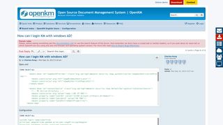 
                            5. How can I login KM with windows AD? - Open Source Document ...