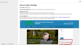 
                            3. How can I login to EduPage, how to retrieve lost password? - aSc ...