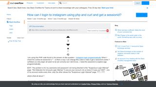 
                            1. How can I login to instagram using php and curl and get a ...