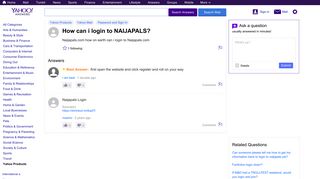 
                            7. How can i login to NAIJAPALS? | Yahoo Answers