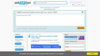 
                            4. How can i make my account on tata class edge? - I want to make my ...