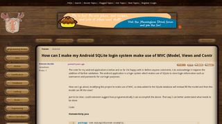 
                            13. How can I make my Android SQLite login system make use of MVC ...
