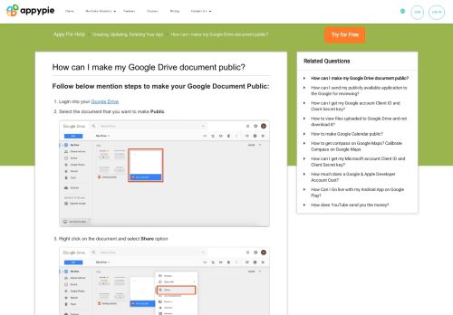 
                            13. How can I make my Google Drive document public - Appy Pie