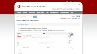 
                            5. How can I my METU e-mail address to Gmail? - Frequently Asked ...