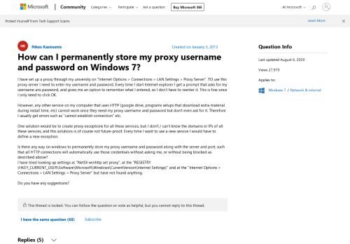 
                            1. How can I permanently store my proxy username and password on ...