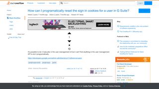
                            3. How can I programatically reset the sign in cookies for a user in ...