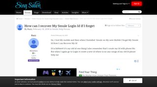 
                            5. How can I recover My Smule Login Id if I forget - Sing! Help Forum ...