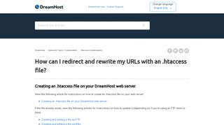 
                            7. How can I redirect and rewrite my URLs with an .htaccess file ...