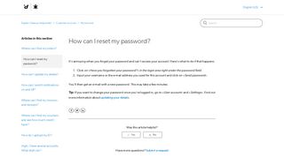 
                            11. How can I reset my password? – Digitec Galaxus Helpcenter