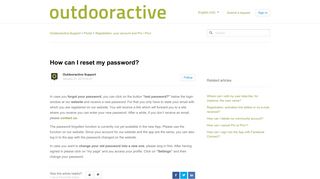 
                            8. How can I reset my password? – Outdooractive-Support