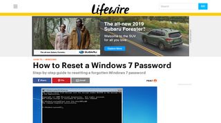 
                            13. How Can I Reset My Windows 7 Password? - Lifewire