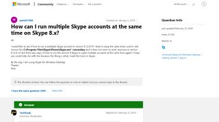 
                            4. How can I run multiple Skype accounts at the same time on Skype ...