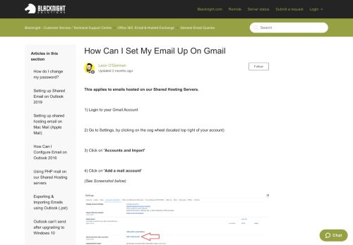 
                            13. How Can I Set My Email Up On Gmail – Blacknight - Customer ...