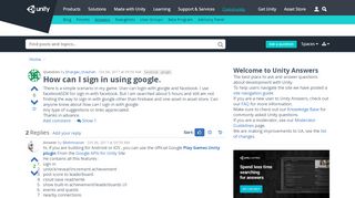 
                            3. How can I sign in using google. - Unity Answers