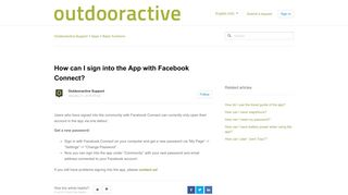 
                            5. How can I sign into the App with Facebook Connect? – Outdooractive ...