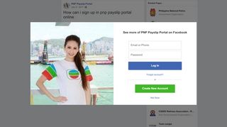 
                            4. How can i sign up in pnp payslip portal online - Facebook