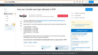 
                            3. How can I throttle user login attempts in PHP - Stack Overflow