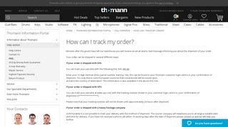 
                            4. How can I track my order? – Thomann Ireland