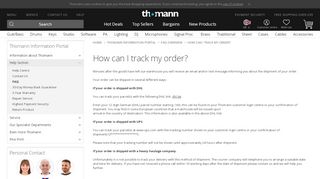 
                            3. How can I track my order? – Thomann UK