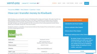 
                            13. How can I transfer money to Kiwibank | Xendpay