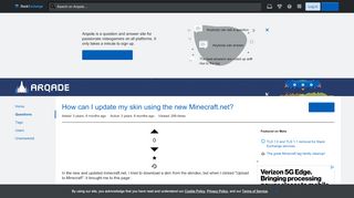 
                            7. How can I update my skin using the new Minecraft.net? - Arqade