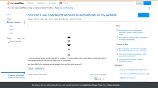 
                            6. how can I use a Microsoft Account to authenticate to my website ...