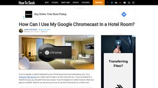 
                            12. How Can I Use My Google Chromecast In a Hotel Room?