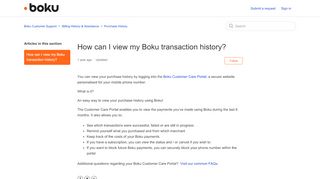 
                            6. How can I view my Boku transaction history? – Boku Customer Support