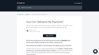 
                            12. How Can I Withdraw My Payments? | Chief Operator Help HQ