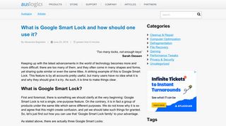 
                            6. How can one use Google Smart Lock on Windows 10? - Auslogics