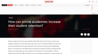 
                            13. How can online academies increase their student retention? - YourStory
