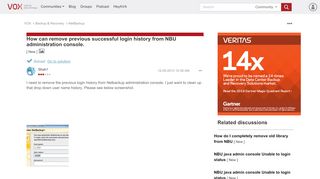 
                            7. How can remove previous successful login history from NBU ...