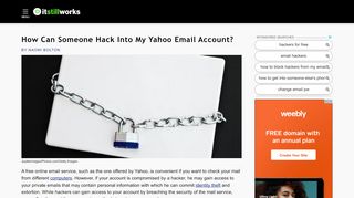
                            12. How Can Someone Hack Into My Yahoo Email Account? | It ...