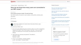 
                            4. How can we know how many users are connected to our WiFi router ...