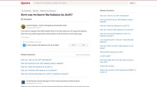 
                            8. How can we know the balance in JioFi? - Quora