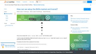 
                            11. How can we setup the BitGo testnet and livenet? - Stack Overflow