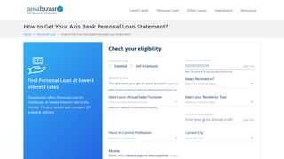 
                            5. How Can You Get Your Axis Bank Personal Loan Statement?