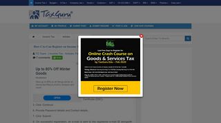 
                            8. How CAs Can Register on Income Tax e-filing website as ... - TaxGuru