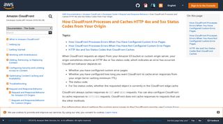 
                            12. How CloudFront Processes and Caches HTTP 4xx and 5xx Status ...