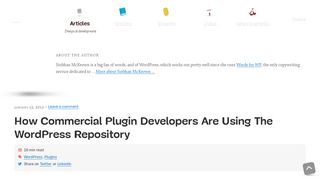 
                            5. How Commercial Plugin Developers Are Using The WordPress ...