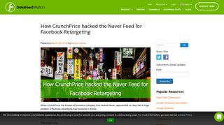 
                            5. How CrunchPrice hacked the Naver Feed for Facebook Retargeting